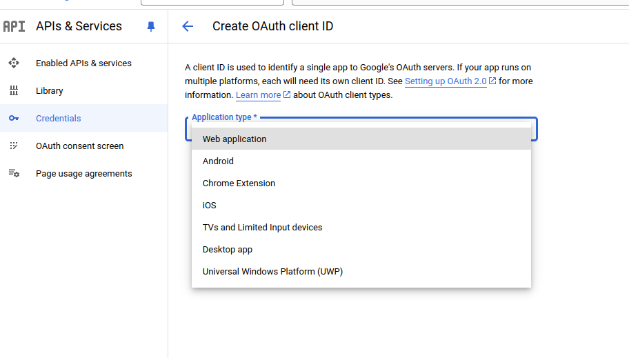 Oauth Client ID